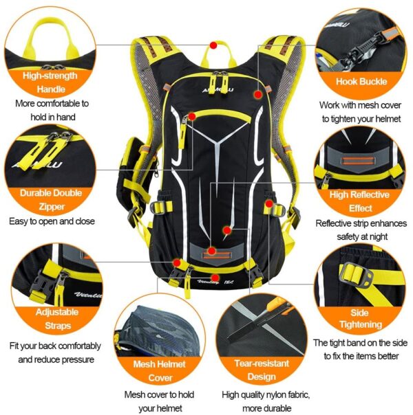 Mochila de Ciclismo Impermeable Lixada 2022